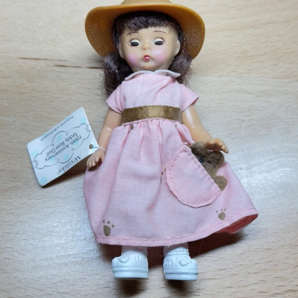 Madame Alexander Mini Doll Lot Peter Pan Red Riding Hood Groom Cathy Teddy Bear